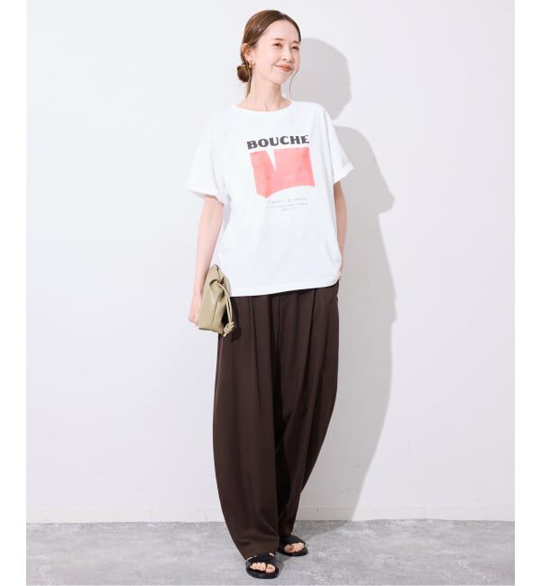 SLOBE IENA「《追加》BOUCHE SLOBE別注 LOGO TEE」|Tシャツ・カットソー|