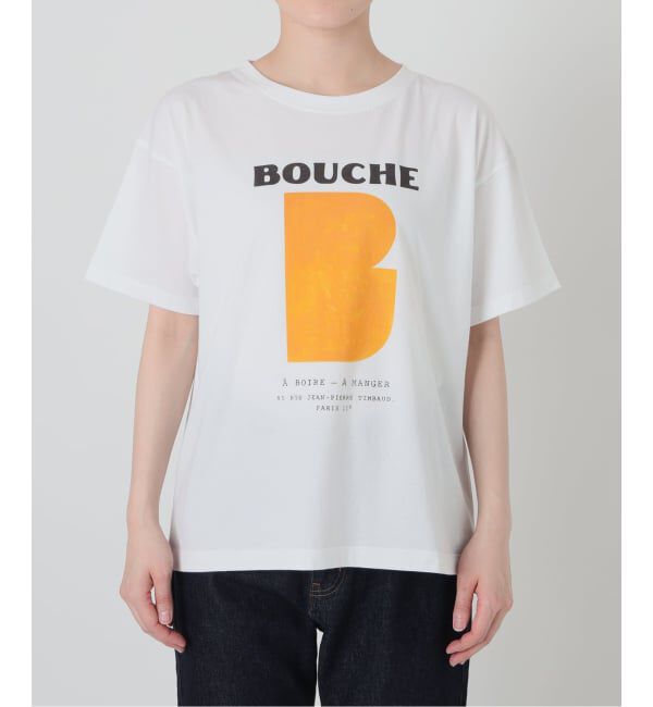 SLOBE IENA「《追加》BOUCHE SLOBE別注 LOGO TEE」|Tシャツ・カットソー|