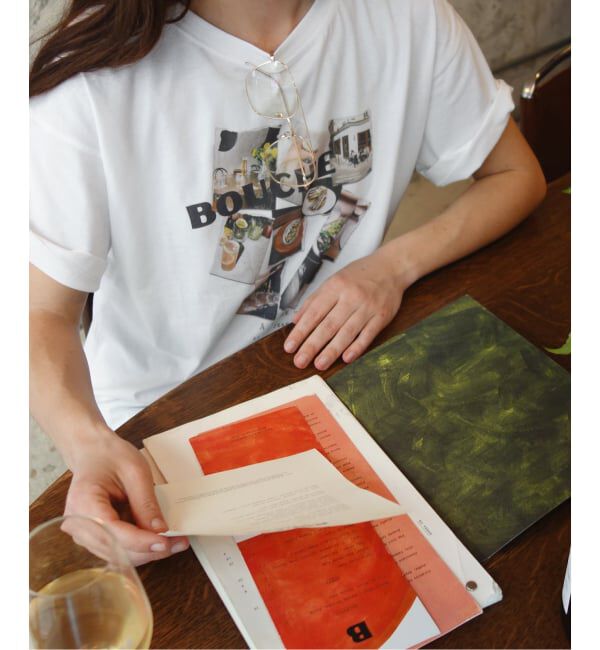 SLOBE IENA「《追加》BOUCHE SLOBE別注 LOGO TEE」|Tシャツ・カットソー|