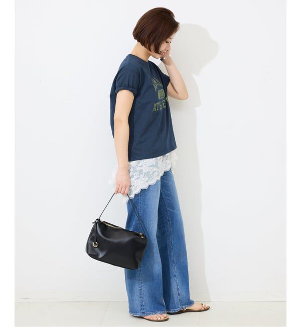 SLOBE IENA「《追加》Champion/チャンピオン SLOBE別注 ロゴTシャツ」|Tシャツ・カットソー|