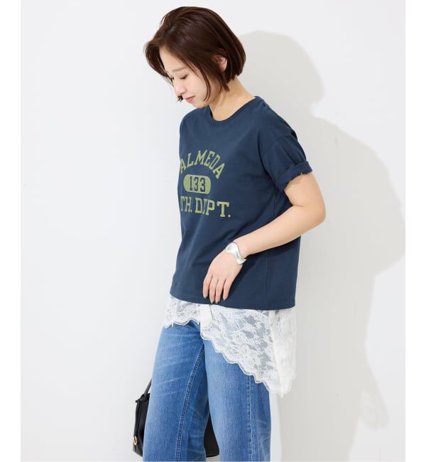 SLOBE IENA「《追加》Champion/チャンピオン SLOBE別注 ロゴTシャツ」|Tシャツ・カットソー|