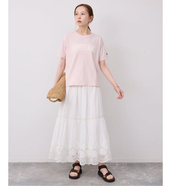 SLOBE IENA「《追加》Champion/チャンピオン SLOBE別注 ロゴTシャツ」|Tシャツ・カットソー|