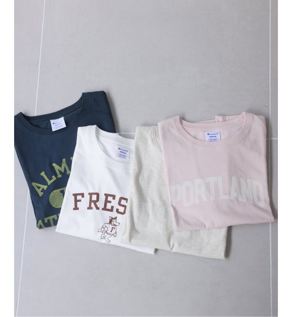 SLOBE IENA「《追加》Champion/チャンピオン SLOBE別注 ロゴTシャツ」|Tシャツ・カットソー|