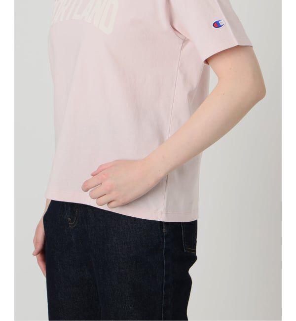 SLOBE IENA「《追加》Champion/チャンピオン SLOBE別注 ロゴTシャツ」|Tシャツ・カットソー|