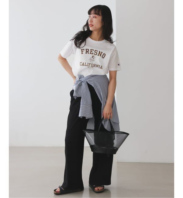 SLOBE IENA「《追加》Champion/チャンピオン SLOBE別注 ロゴTシャツ」|Tシャツ・カットソー|