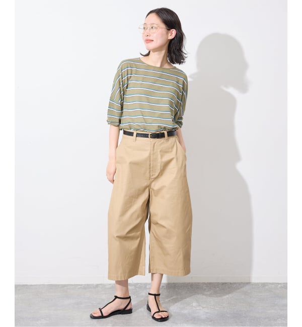 SLOBE IENA「《シリーズあり》コットンシルクハーフスリーブニット」|ニット・セーター|