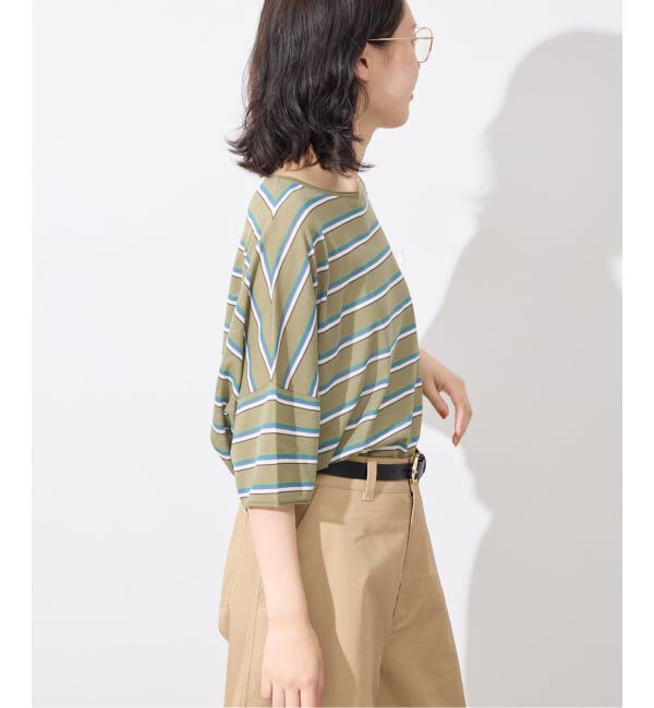 SLOBE IENA「《シリーズあり》コットンシルクハーフスリーブニット」|ニット・セーター|