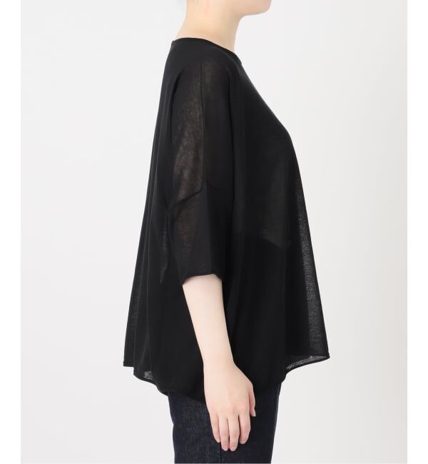 SLOBE IENA「《シリーズあり》コットンシルクハーフスリーブニット」|ニット・セーター|