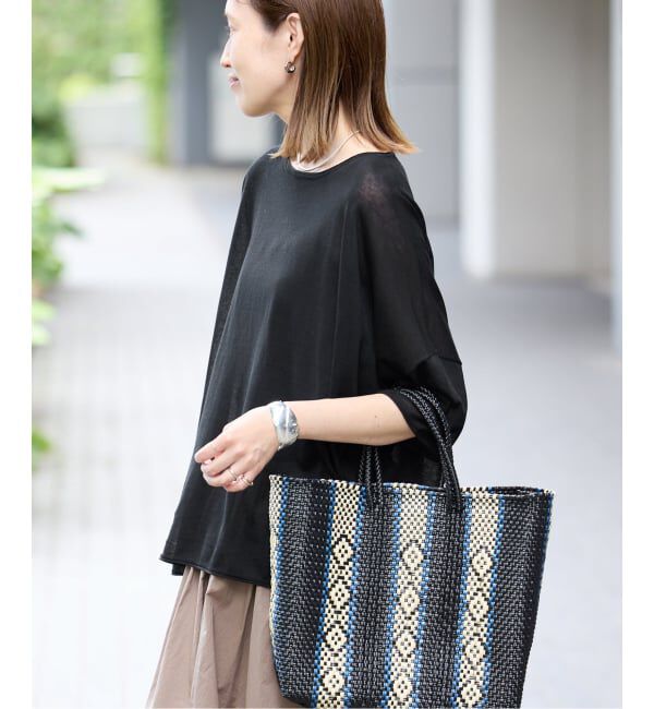 SLOBE IENA「《シリーズあり》コットンシルクハーフスリーブニット」|ニット・セーター|