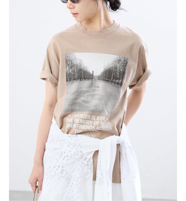 IENA「《一部店舗・WEB限定》J.J.Mercer フレンチフォトTシャツ F」|Tシャツ・カットソー|