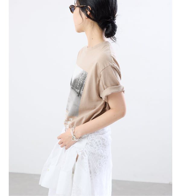IENA「《一部店舗・WEB限定》J.J.Mercer フレンチフォトTシャツ F」|Tシャツ・カットソー|