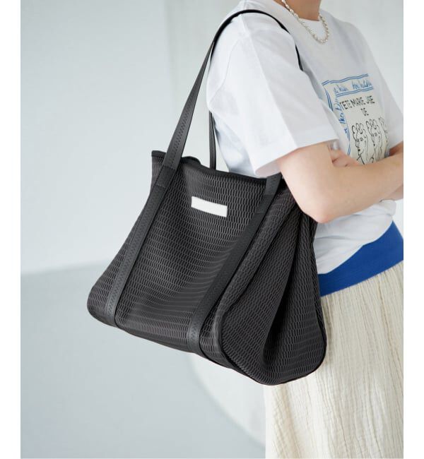 IENA「《洗濯機洗い可》qbag paris/キューバッグ パリ 別注NEST ZIP M バッグ」|トートバッグ|