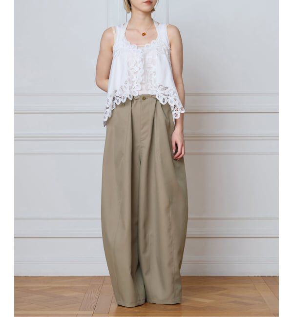 IENA LA BOUCLE「《追加》IENA LA BOUCLE ブライトギャバイージーバルーンパンツ」|その他|