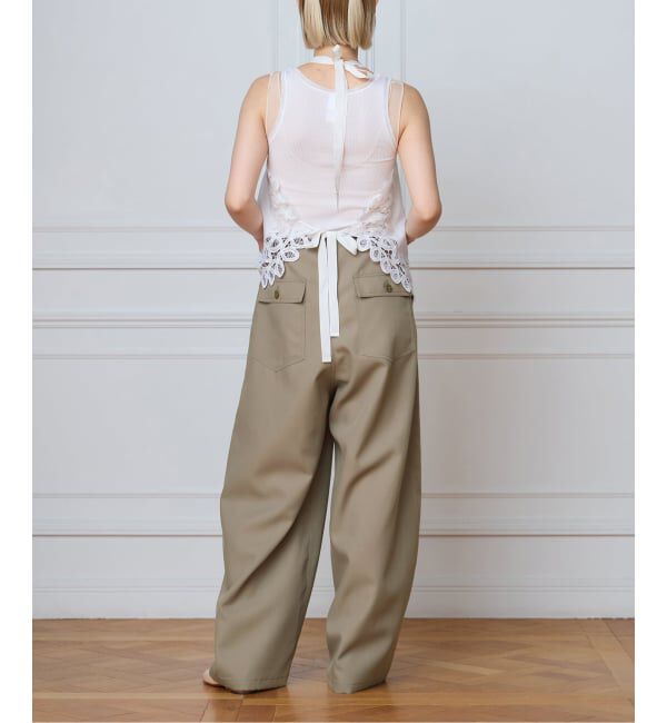 IENA LA BOUCLE「《追加》IENA LA BOUCLE ブライトギャバイージーバルーンパンツ」|その他|