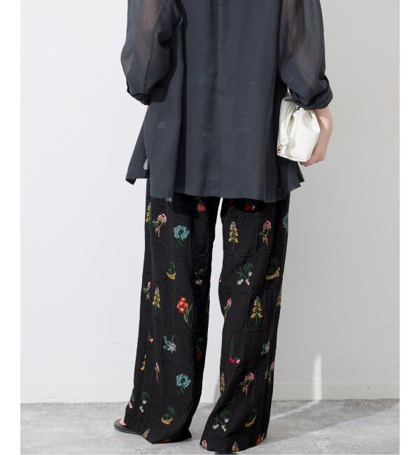 SLOBE IENA「《WEB限定/追加予約》embroideryメッシュパンツ」|その他|