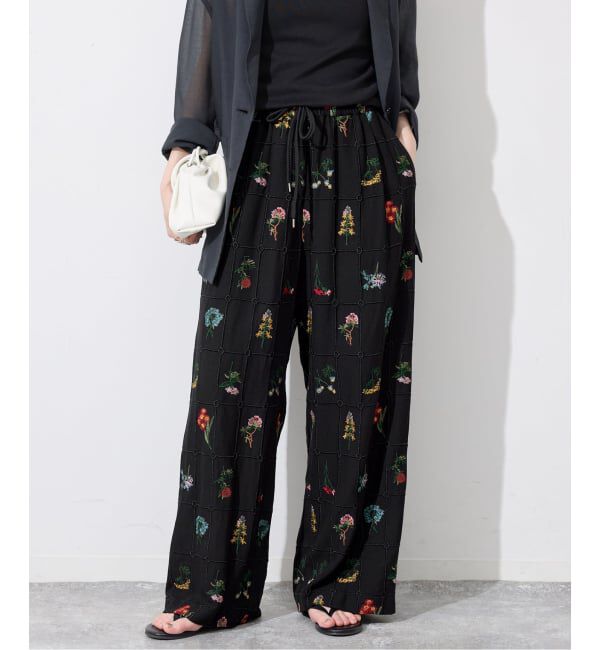 SLOBE IENA「《WEB限定/追加予約》embroideryメッシュパンツ」|その他|