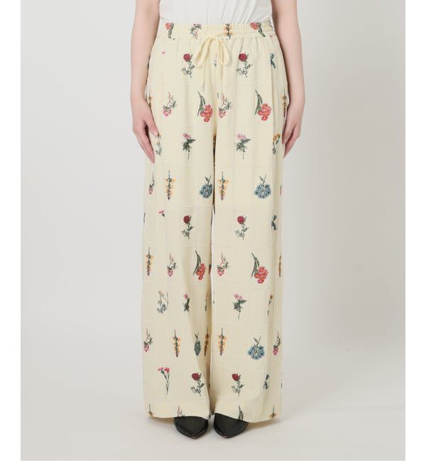 SLOBE IENA「《WEB限定/追加予約》embroideryメッシュパンツ」|その他|