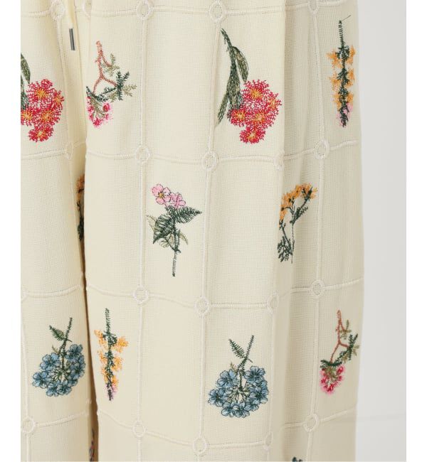 SLOBE IENA「《WEB限定/追加予約》embroideryメッシュパンツ」|その他|