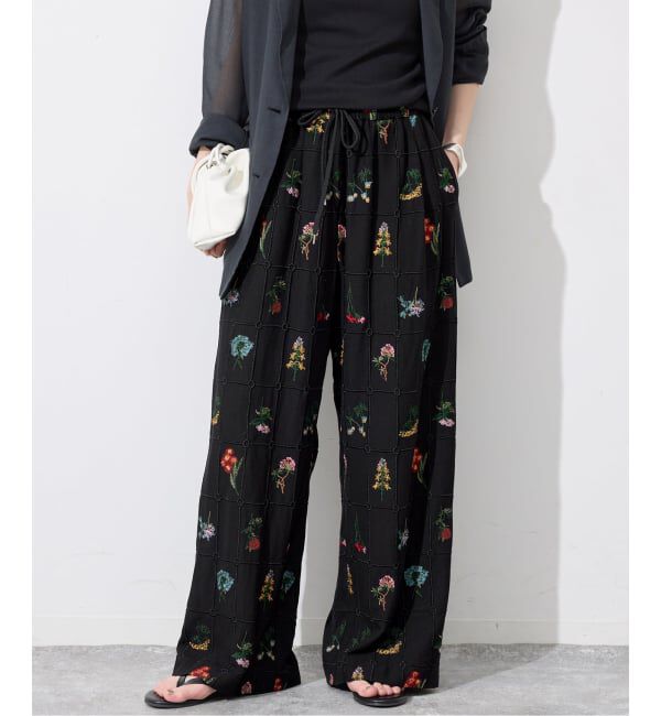 SLOBE IENA「《WEB限定/追加予約》embroideryメッシュパンツ」|その他|