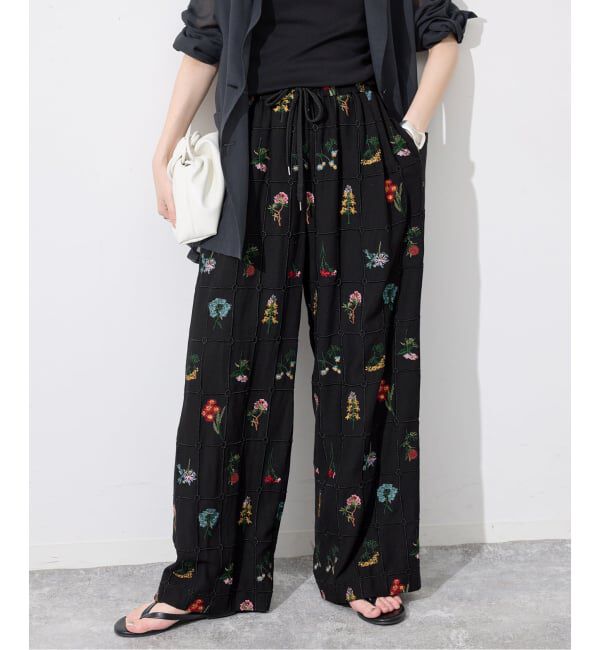 SLOBE IENA「《WEB限定/追加予約》embroideryメッシュパンツ」|その他|