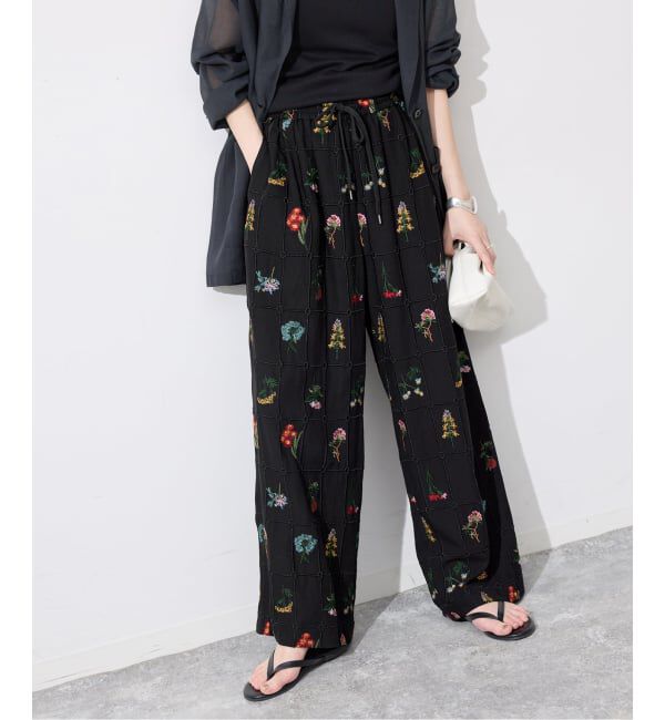 SLOBE IENA「《WEB限定/追加予約》embroideryメッシュパンツ」|その他|