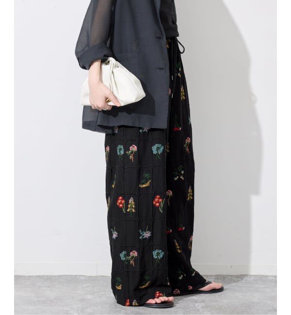 SLOBE IENA「《WEB限定/追加予約》embroideryメッシュパンツ」|その他|