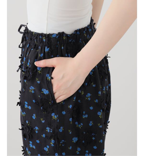SLOBE IENA「crinkle crinkle crinkle sheer flower easy pants  CC-4546」|その他|