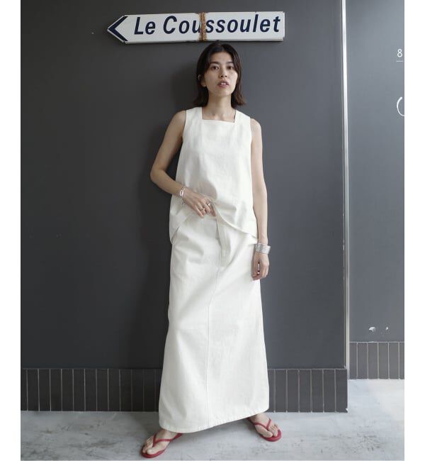 IENA「《一部店舗限定》Maison IENA デニムキャミブラウス」|シャツ・ブラウス|