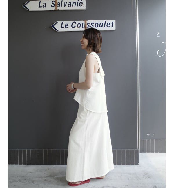 IENA「《一部店舗限定》Maison IENA デニムキャミブラウス」|シャツ・ブラウス|