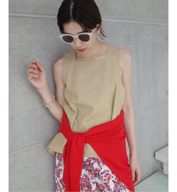 IENA「《一部店舗限定》Maison IENA デニムキャミブラウス」|シャツ・ブラウス|