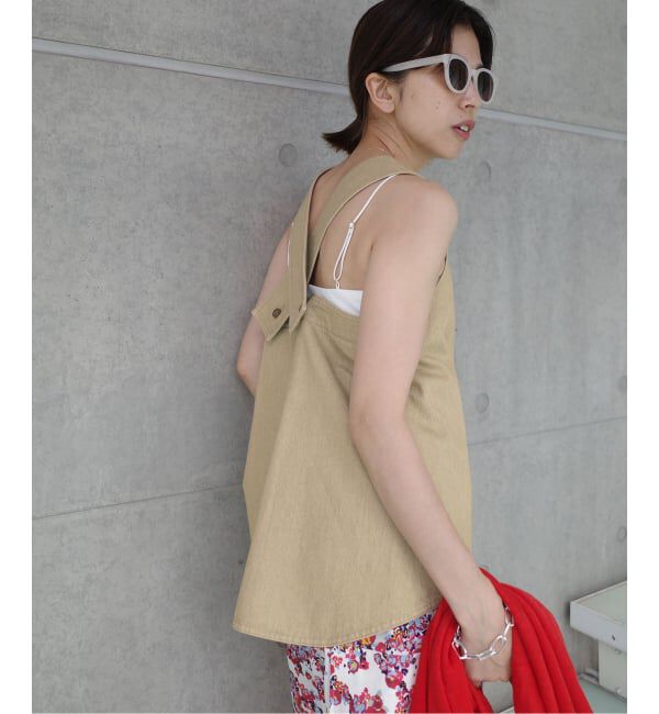 IENA「《一部店舗限定》Maison IENA デニムキャミブラウス」|シャツ・ブラウス|