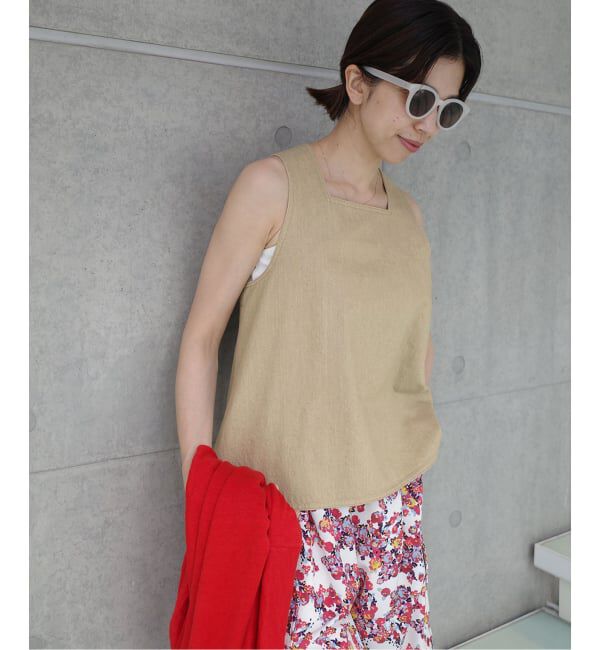 IENA「《一部店舗限定》Maison IENA デニムキャミブラウス」|シャツ・ブラウス|