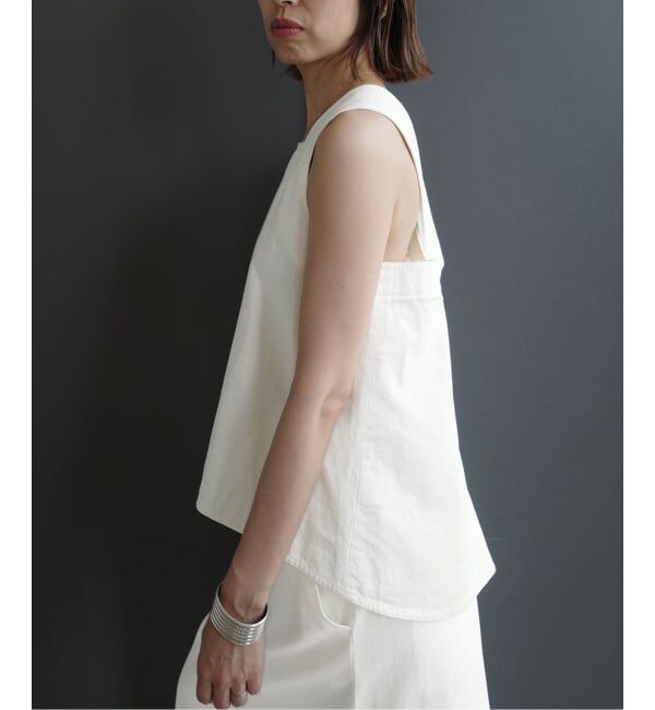 IENA「《一部店舗限定》Maison IENA デニムキャミブラウス」|シャツ・ブラウス|