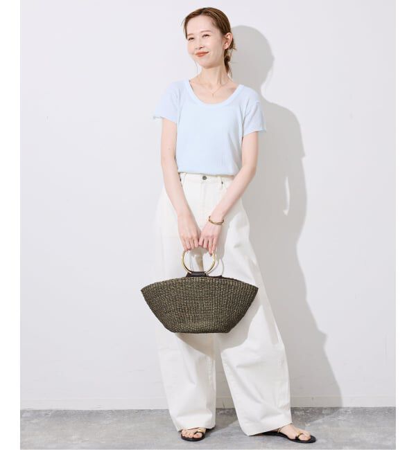 SLOBE IENA「《追加》CaRouseLamBRa/ケラウズランブラ シアーリブTシャツ 261-466SO」|Tシャツ・カットソー|