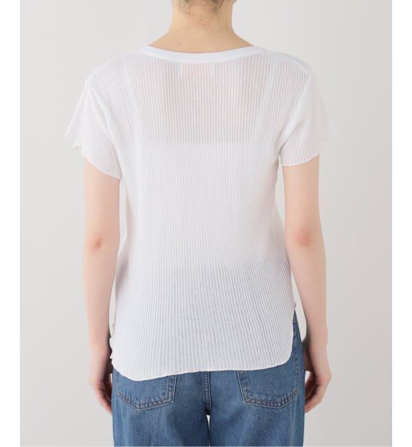 SLOBE IENA「《追加》CaRouseLamBRa/ケラウズランブラ シアーリブTシャツ 261-466SO」|Tシャツ・カットソー|