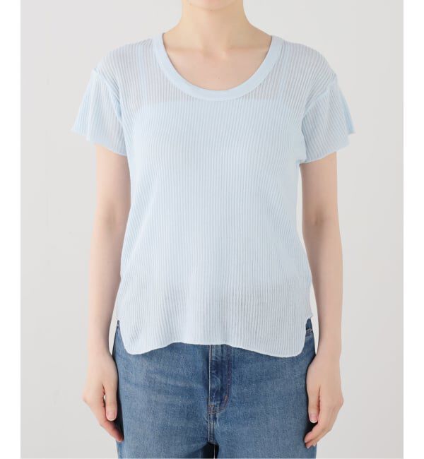 SLOBE IENA「《追加》CaRouseLamBRa/ケラウズランブラ シアーリブTシャツ 261-466SO」|Tシャツ・カットソー|