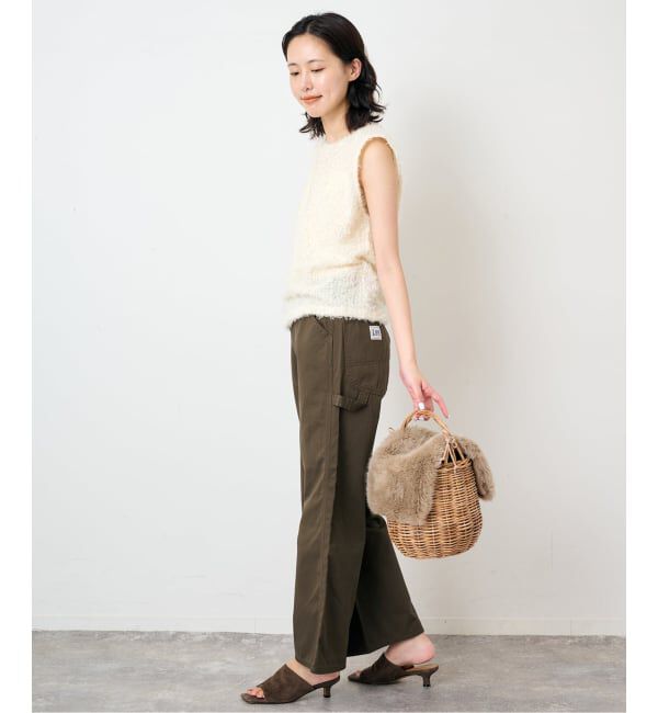 SLOBE IENA「BAGMATI/バグマティ SLOBE別注 ファーカゴバッグ」|かごバッグ|
