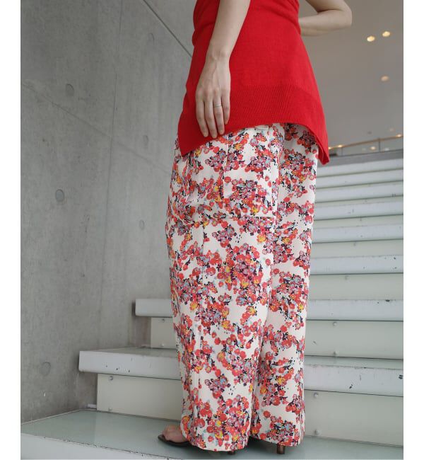 IENA「《一部店舗限定》Maison IENA フローラルカーゴパンツ」|カーゴ|
