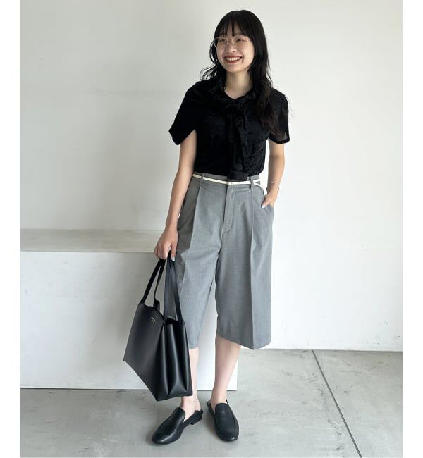 SLOBE IENA「メッシュベロアプルオーバー」|Tシャツ・カットソー|