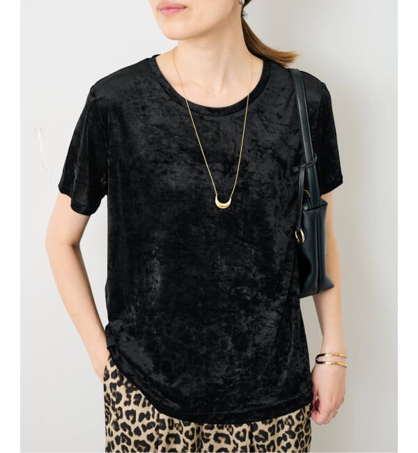 SLOBE IENA「メッシュベロアプルオーバー」|Tシャツ・カットソー|