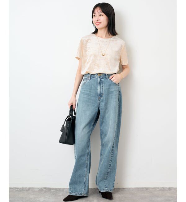 SLOBE IENA「メッシュベロアプルオーバー」|Tシャツ・カットソー|