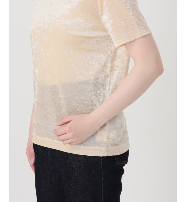 SLOBE IENA「メッシュベロアプルオーバー」|Tシャツ・カットソー|