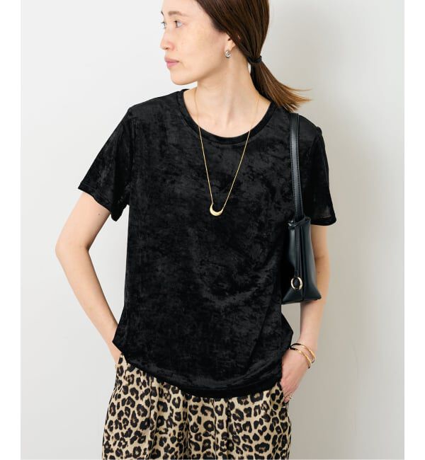 SLOBE IENA「メッシュベロアプルオーバー」|Tシャツ・カットソー|