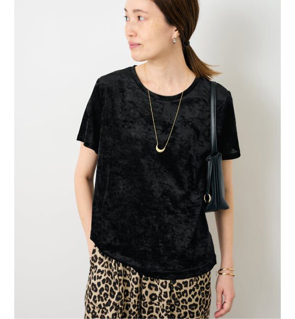 SLOBE IENA「メッシュベロアプルオーバー」|Tシャツ・カットソー|