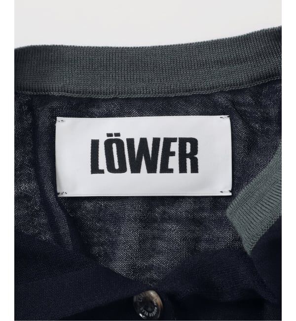 IENA「LOWER/ローヴァー 18G Tucked power shoulder ニット  LW-77」|カーディガン|