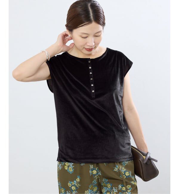 IENA「シアーベロアヘンリーノースリーブ」|Tシャツ・カットソー|