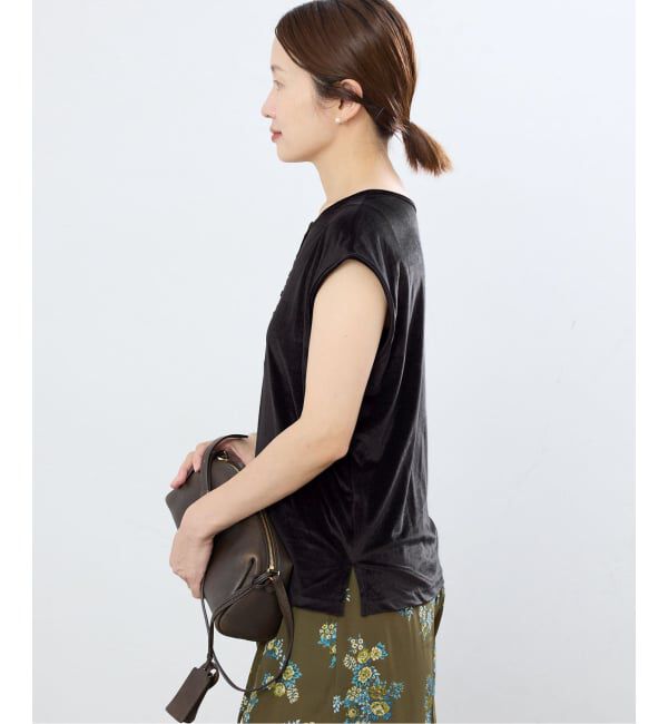 IENA「シアーベロアヘンリーノースリーブ」|Tシャツ・カットソー|
