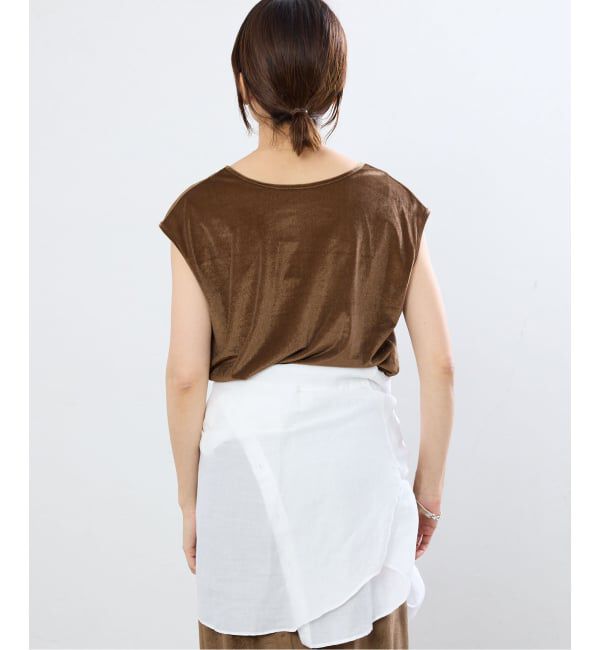 IENA「シアーベロアヘンリーノースリーブ」|Tシャツ・カットソー|