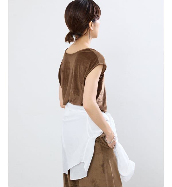 IENA「シアーベロアヘンリーノースリーブ」|Tシャツ・カットソー|