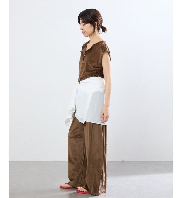 IENA「シアーベロアヘンリーノースリーブ」|Tシャツ・カットソー|